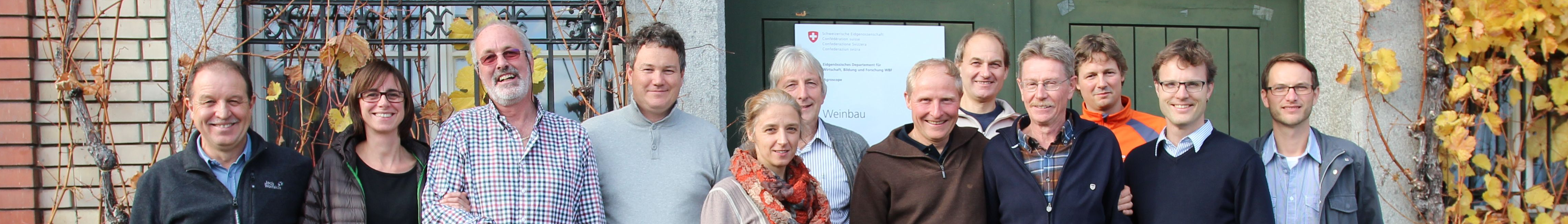 Das VitiMeteo-Team 2013 in Vispterminen, Schweiz