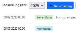 Illustration Behandlungstagebuch